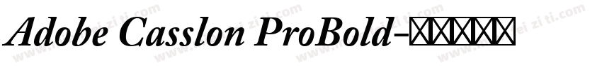 Adobe Casslon ProBold字体转换